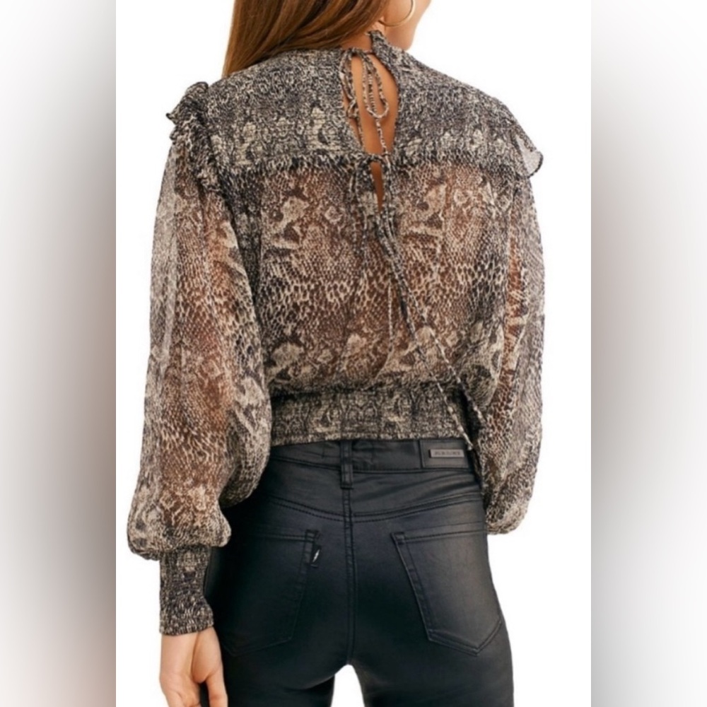 Free People Roma Printed Top Size Small - Picture 5 of 7